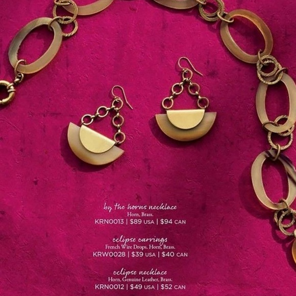 Silpada Jewelry - Silpada KR Collection Brass Horn Eclipse Earrings